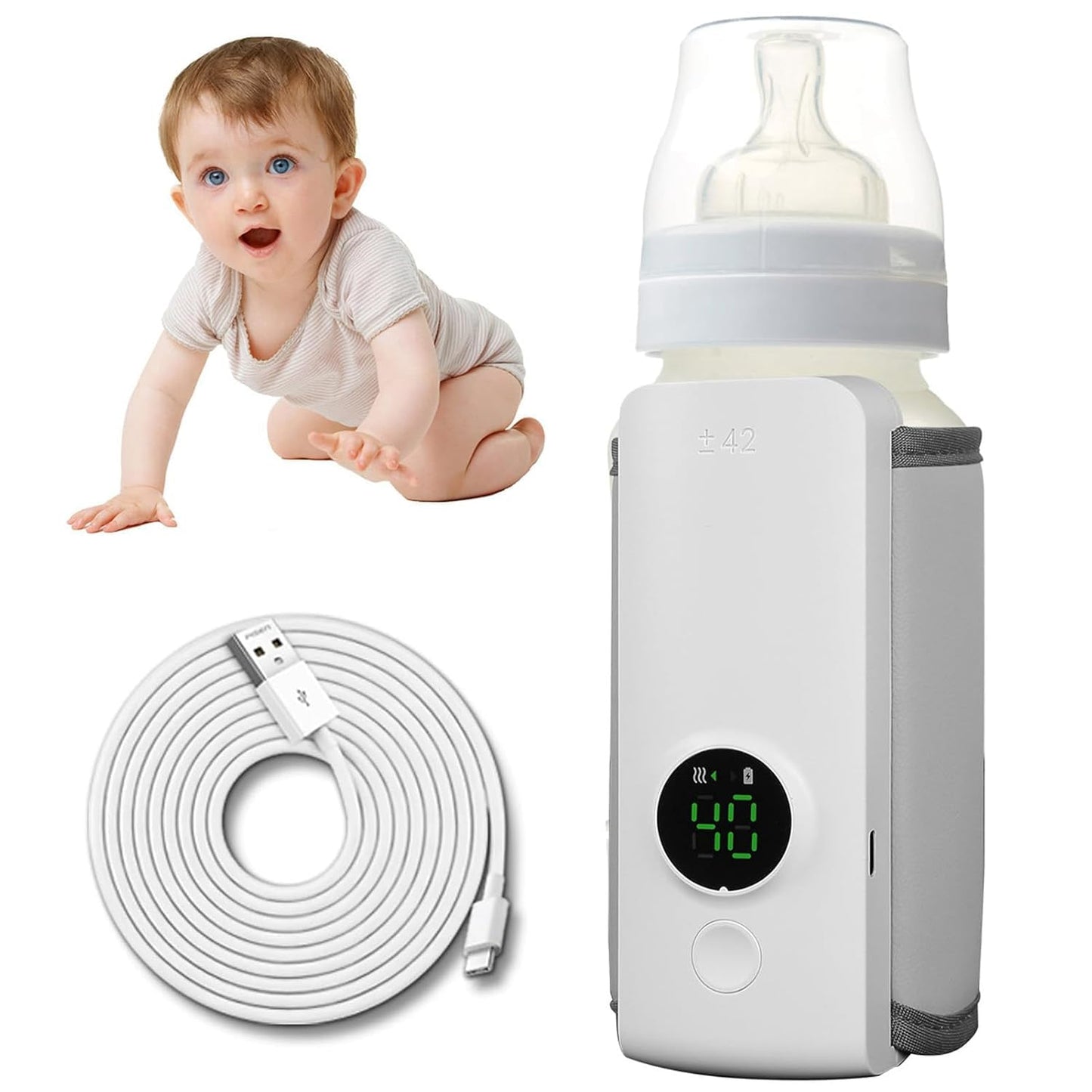 Calentador de Biberones Portátil Recargable 👶🍼
