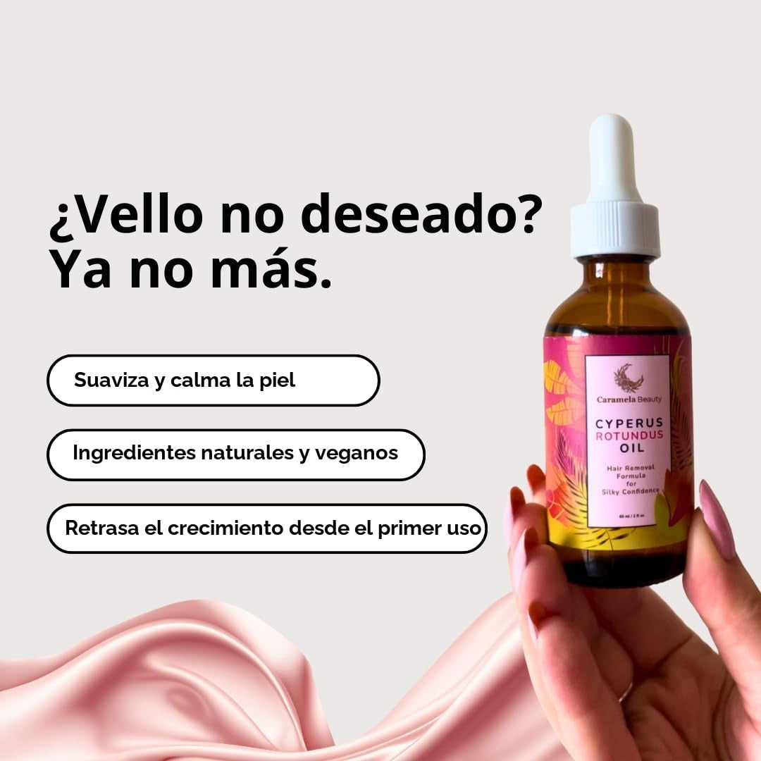 Aceite de Cyperus Rotundus Natural Caramela Beauty