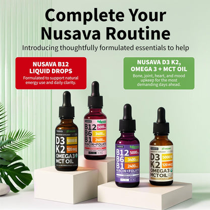 NUSAVA Pack Vitamina B12 líquida