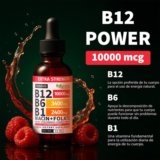 NUSAVA Pack Vitamina B12 líquida