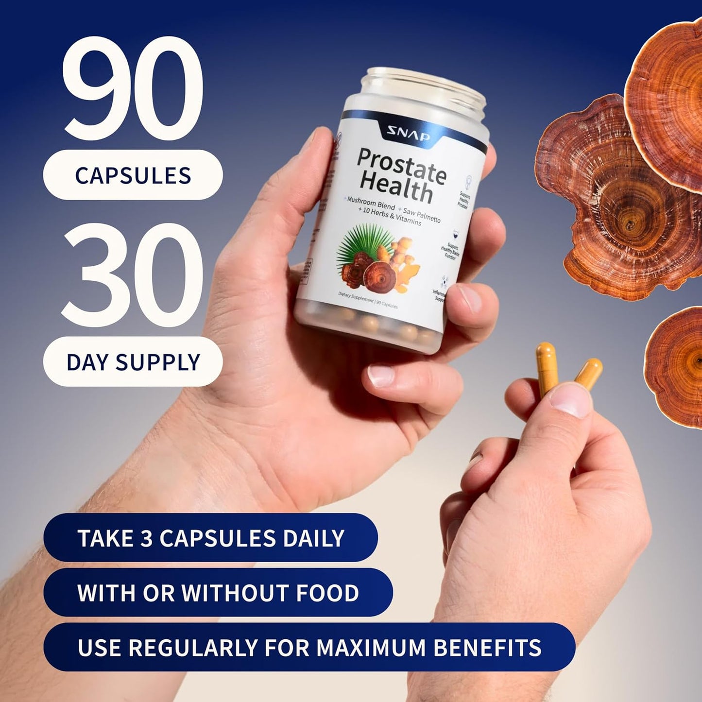 Snap Supplements Suplemento para la Salud de la Próstata