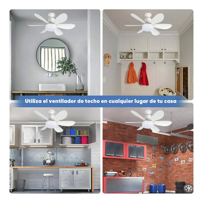 Foco Ventilador Inteligente de 6 Aspas (tk)