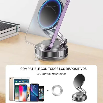 Soporte Magnético Retráctil y Giratorio 360° para Teléfono