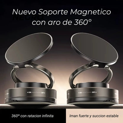 Soporte Magnético Retráctil y Giratorio 360° para Teléfono