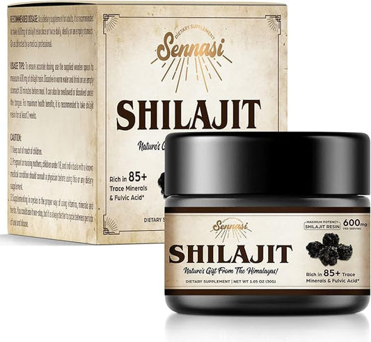 Resina Shilajit orgánica pura del Himalaya