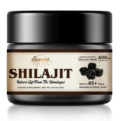 Resina Shilajit orgánica pura del Himalaya