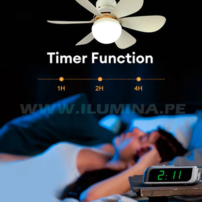 Foco Ventilador Inteligente de 6 Aspas (tk)