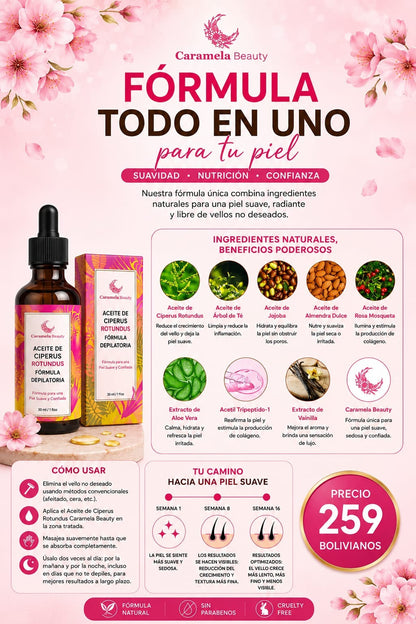 Aceite de Cyperus para Reducir el Crecimiento del Vello Corporal (TK)