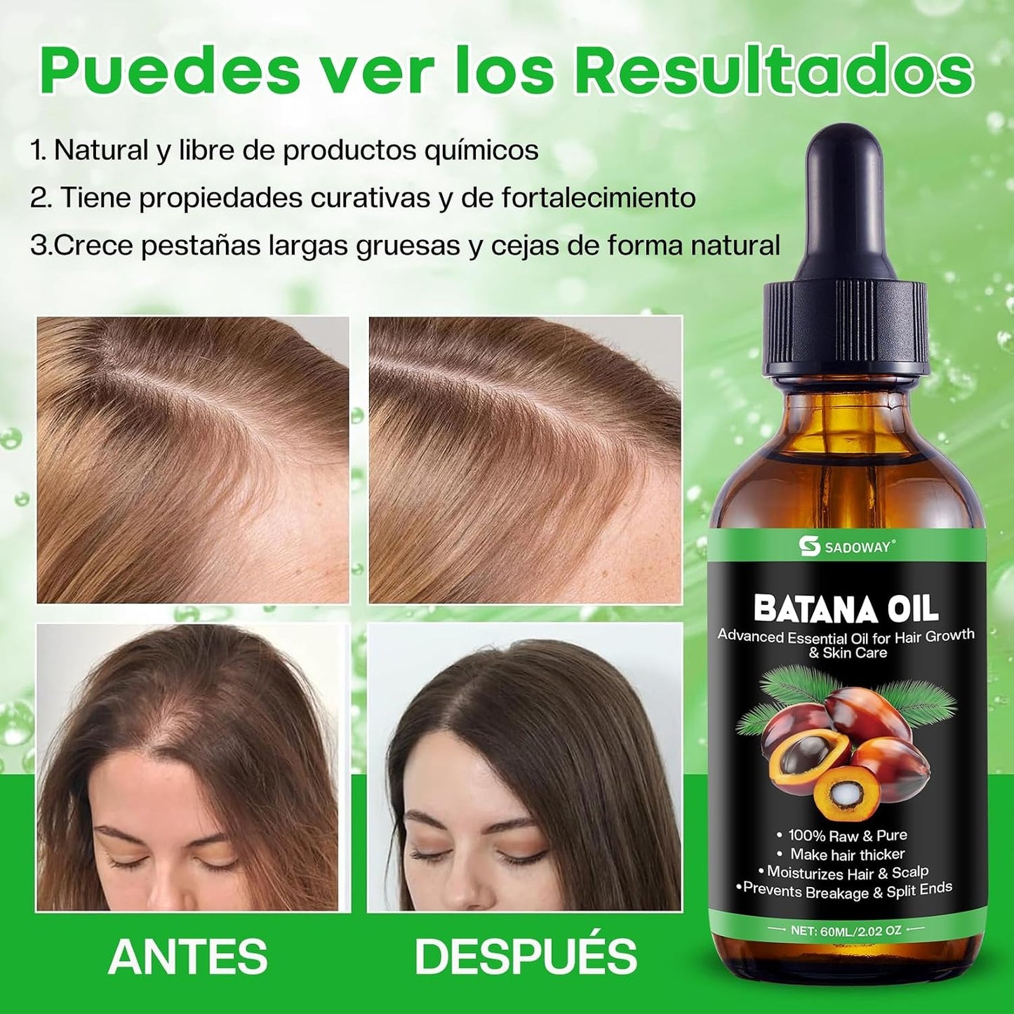 Aceite de Batana  Aceite De Batana Para El Cabello-100% Puro y Natural