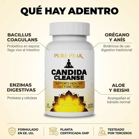 Soporte intestinal y de colon - Candida Cleanse TK