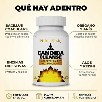 Soporte intestinal y de colon - Candida Cleanse TK