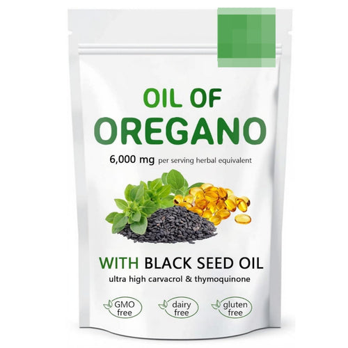 Aceite de orégano puro de orégano con aceite de semilla negra,