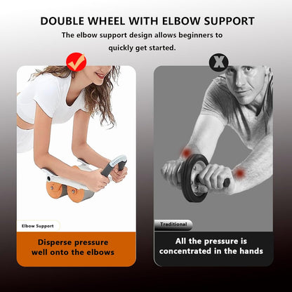 Rueda abdominal de rebote automático