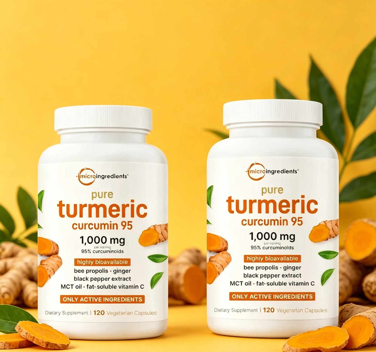 Suplemento de Cúrcuma Curcumina Pura 1,000mg